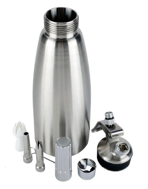 1 Liter Stainless Steel Professional Whipped Cream Dispenser – JRJ Food  Equipment