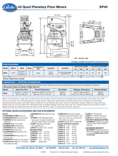 Load image into Gallery viewer, Globe Planetary Mixer 40QT 220v, SP40
