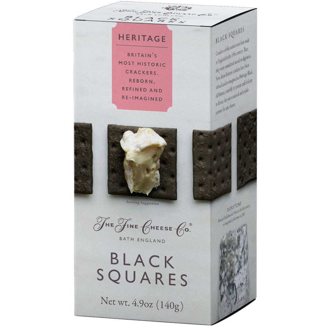 Fine English Black Squares Cracker 4.4oz