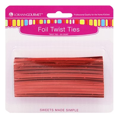 Twist Ties - Red 50ct