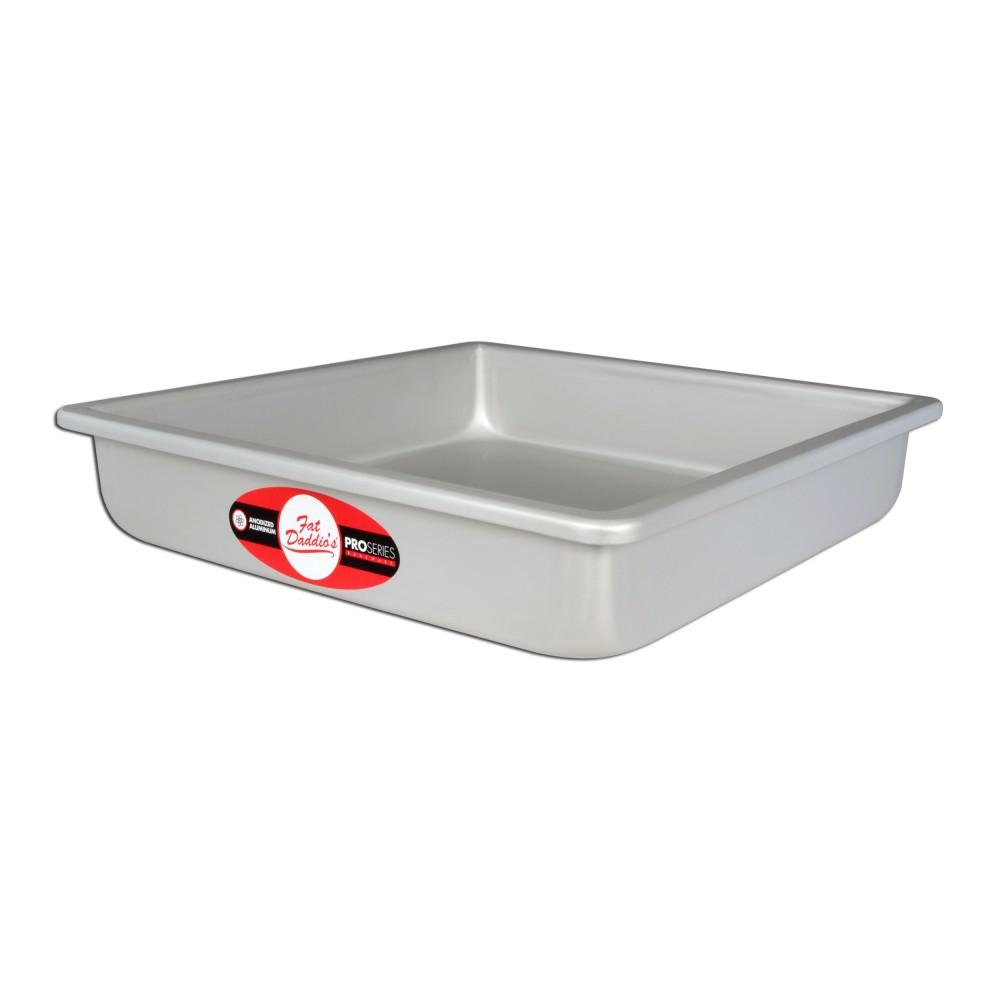 Square cake pan solid bottom 8 * 8 * 3 psq-883 - eCakeSupply