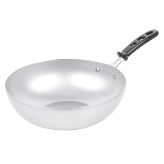 Winco Aluminum Stir Fry Pan, 11-Inch,Silver