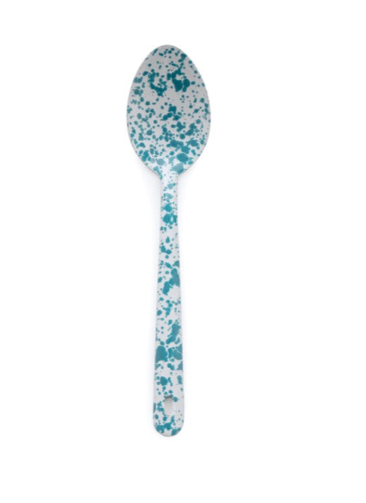 Enamel Splatter Spoon - Turquoise