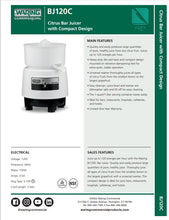 Load image into Gallery viewer, Citrus Juicer BJ120C
